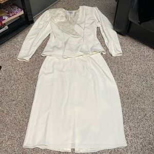 Vintage 80s/90s formal skirt set
